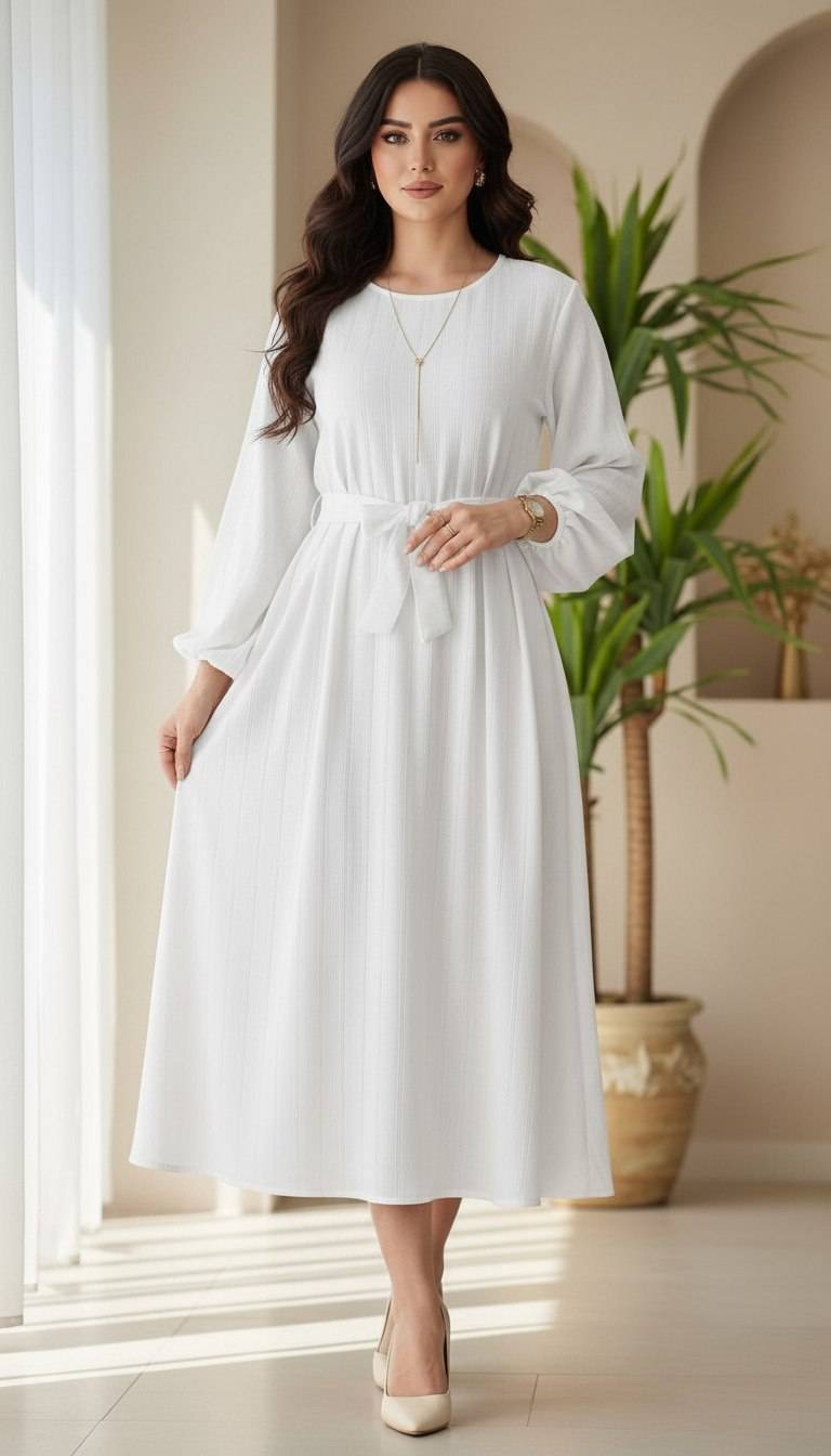 پیراهن بلند جگوار کمربند دار کیفیت تضمینی ✅❤️9814تنیس