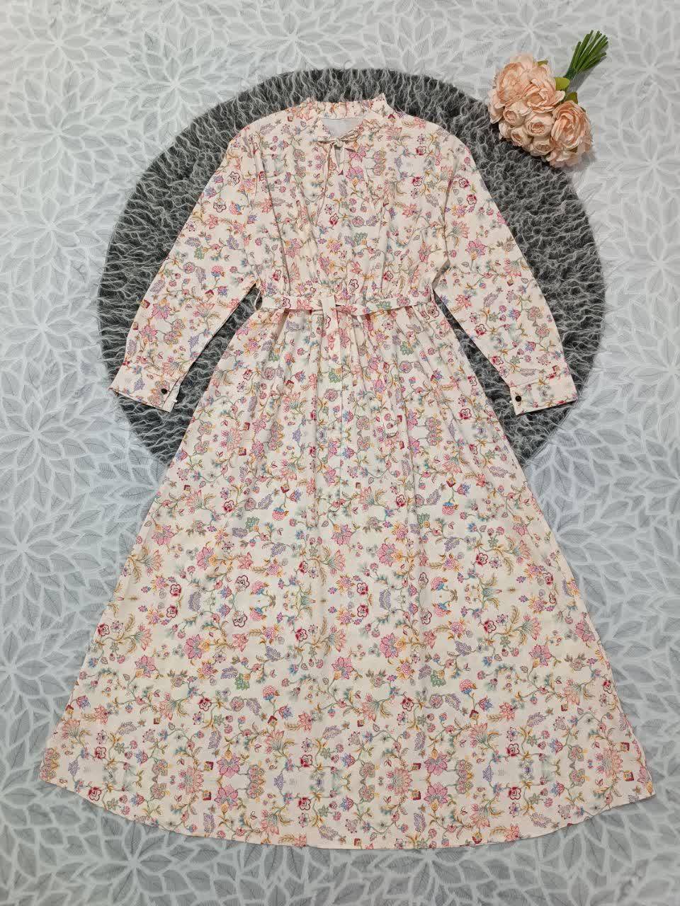 پیراهن ساحلی ناردون زیبا وشیک تنخور عالی دوخت مزونی در رنگ بندی 🎀 🎀 کد۱۵۱۹۷ دلتا