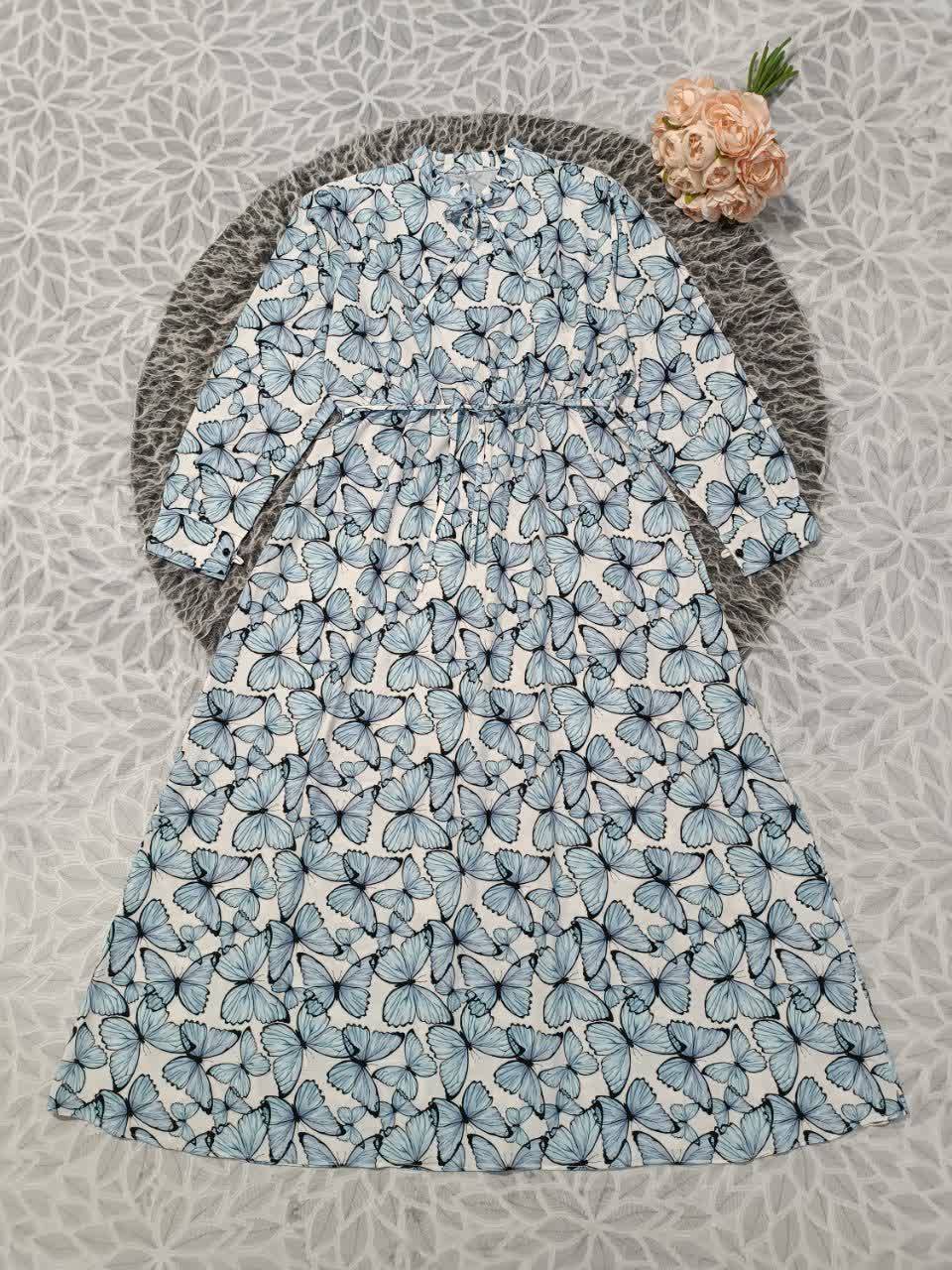 پیراهن ساحلی ناردون زیبا وشیک تنخور عالی دوخت مزونی در رنگ بندی 🎀 🎀 کد۱۵۱۹۷ دلتا