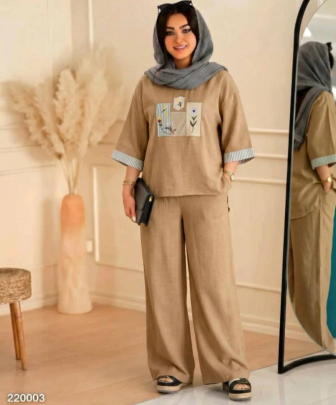 تونیک شلوار میشکا زیبا و شیک 😍✅10412الیشکا