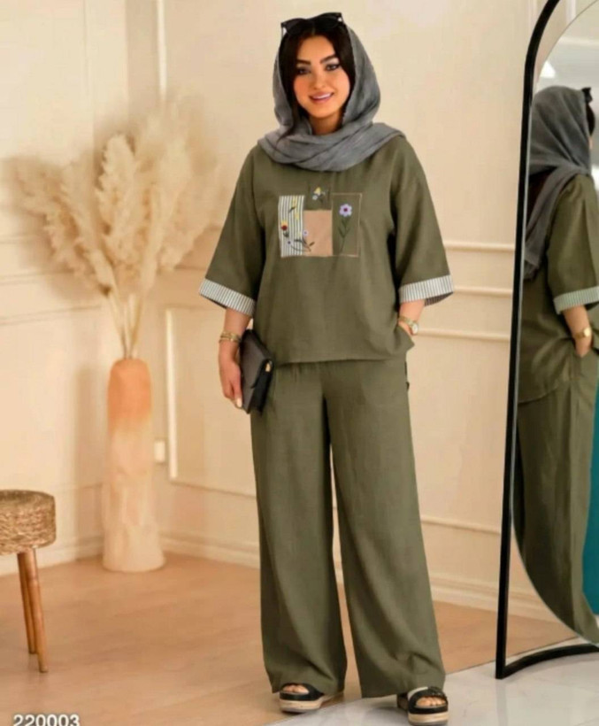 تونیک شلوار میشکا زیبا و شیک 😍✅10412الیشکا