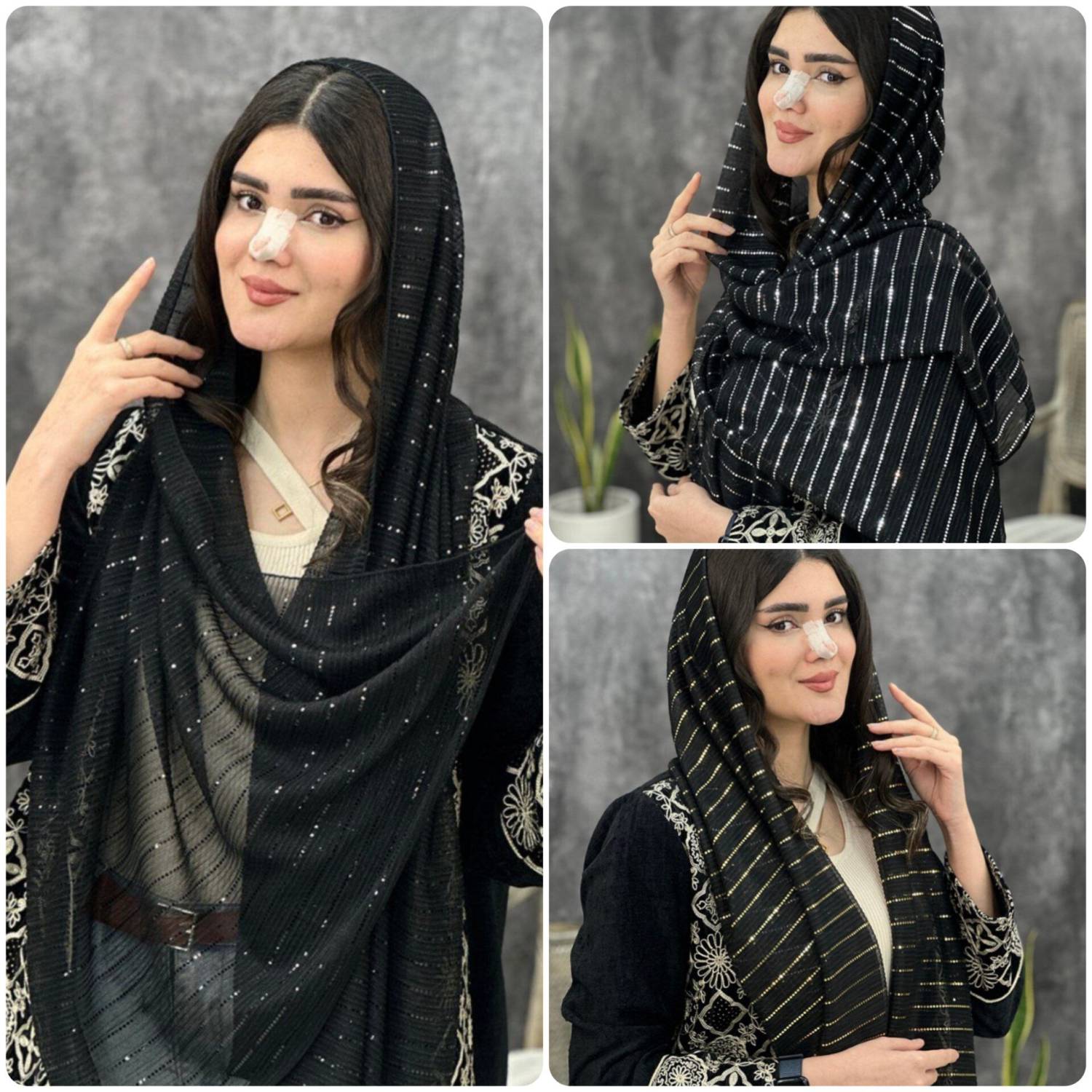 شال پولک آینه مجلسی و شیک سرخور عالی در رنگبندی 🎀 🎀 کد ۱۵۸۴۹ ستشو