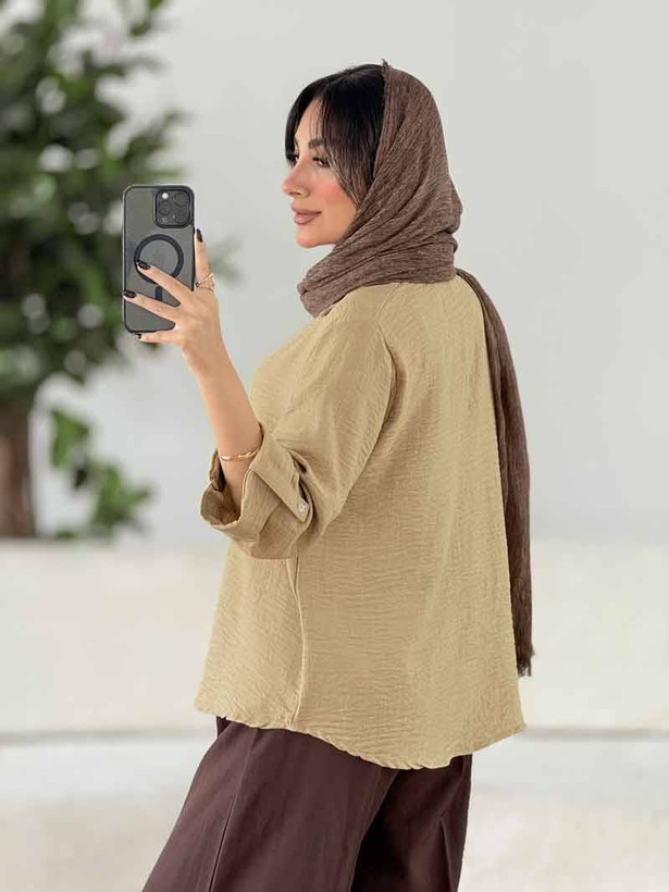 شومیز مانتویی بلانکا شانتون صوفیا درجه یک در رنگ بندی کد 16022الیشکا