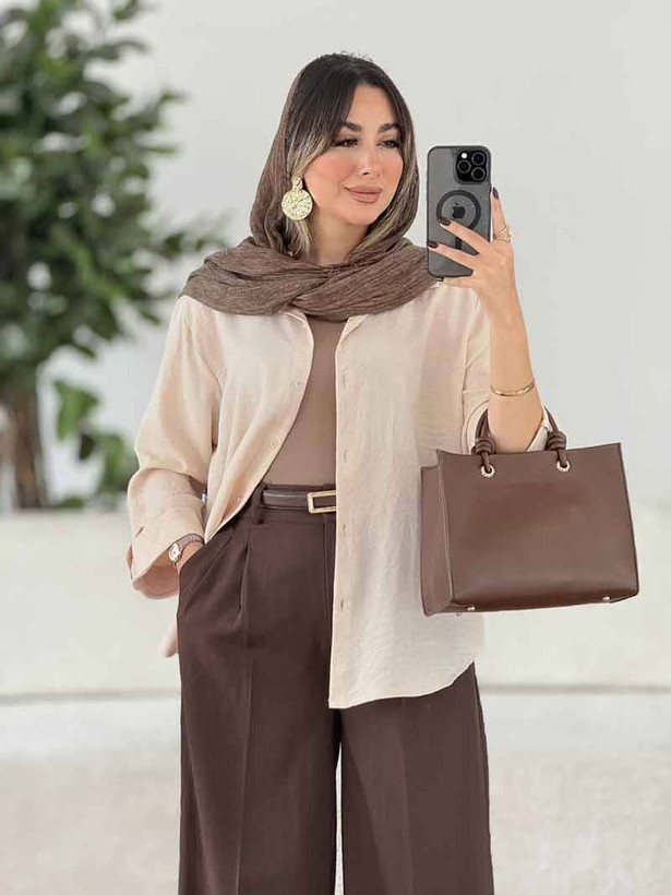 شومیز مانتویی بلانکا شانتون صوفیا درجه یک در رنگ بندی کد 16022الیشکا
