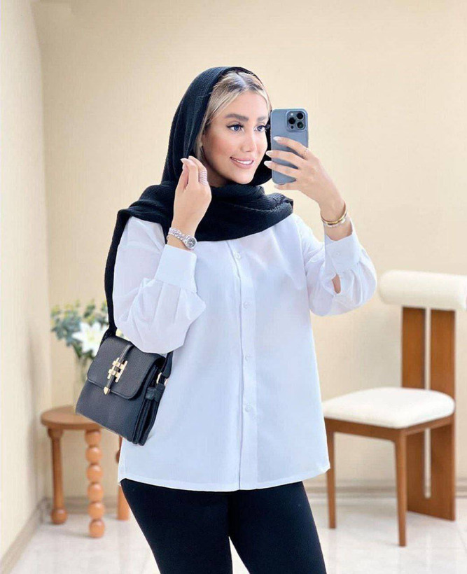شومیز زیبا و دلبر ترگل کیفیت عالی 😍✅16049الیشکا