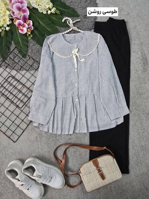 شومیز نخی خارجی وارداتی 💯🛍🌌🍒۱۵۴۱۱ نفیس
