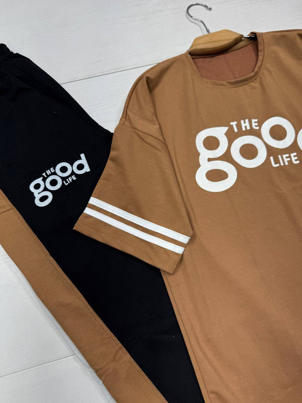 ست تیشرت شلوار goodزیبا و شیک 😍✅16129الیشکا
