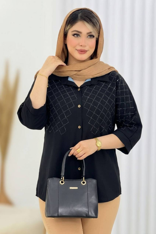 شومیز مجلسی هاوین زیبا و شیک کد 16134الیشکا