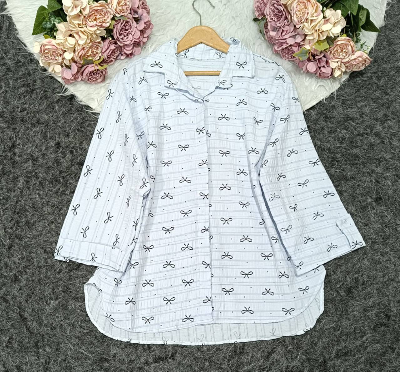 شومیز پاپیون ۲۲۹ سبک وخنک تنخور شیک در رنگ بندی 🎀 🎀 کد ۱۳۳۶۹ لیدی