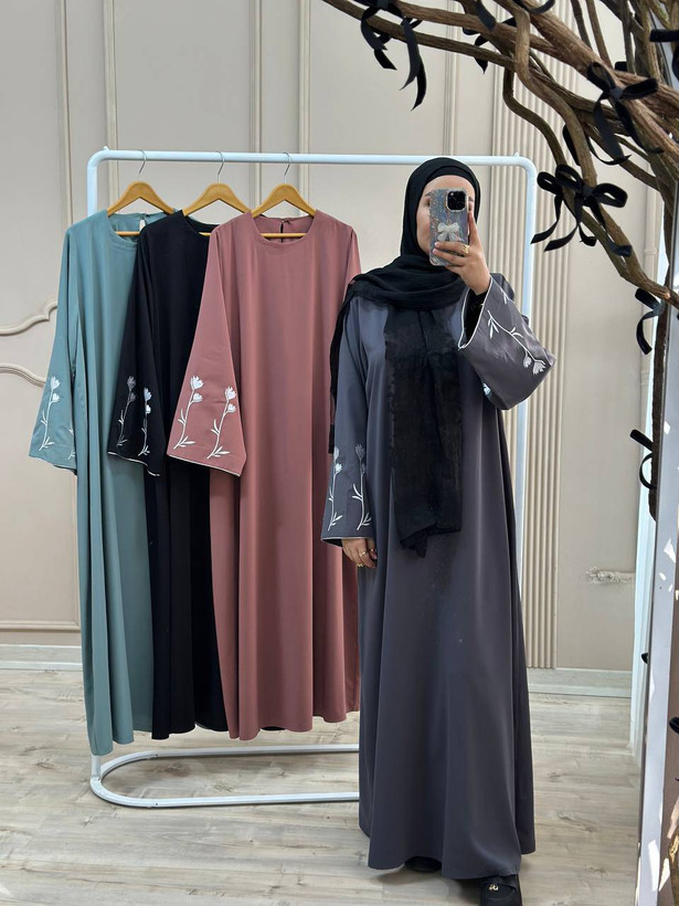 مانتو عبایی گلسا زیبا و خاص 🤩✅4058آمیگل