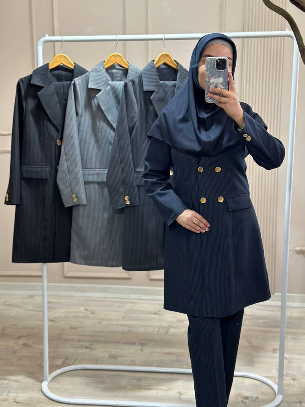 مانتو شلوار اداری بیتا 😍✅4234آمیگل