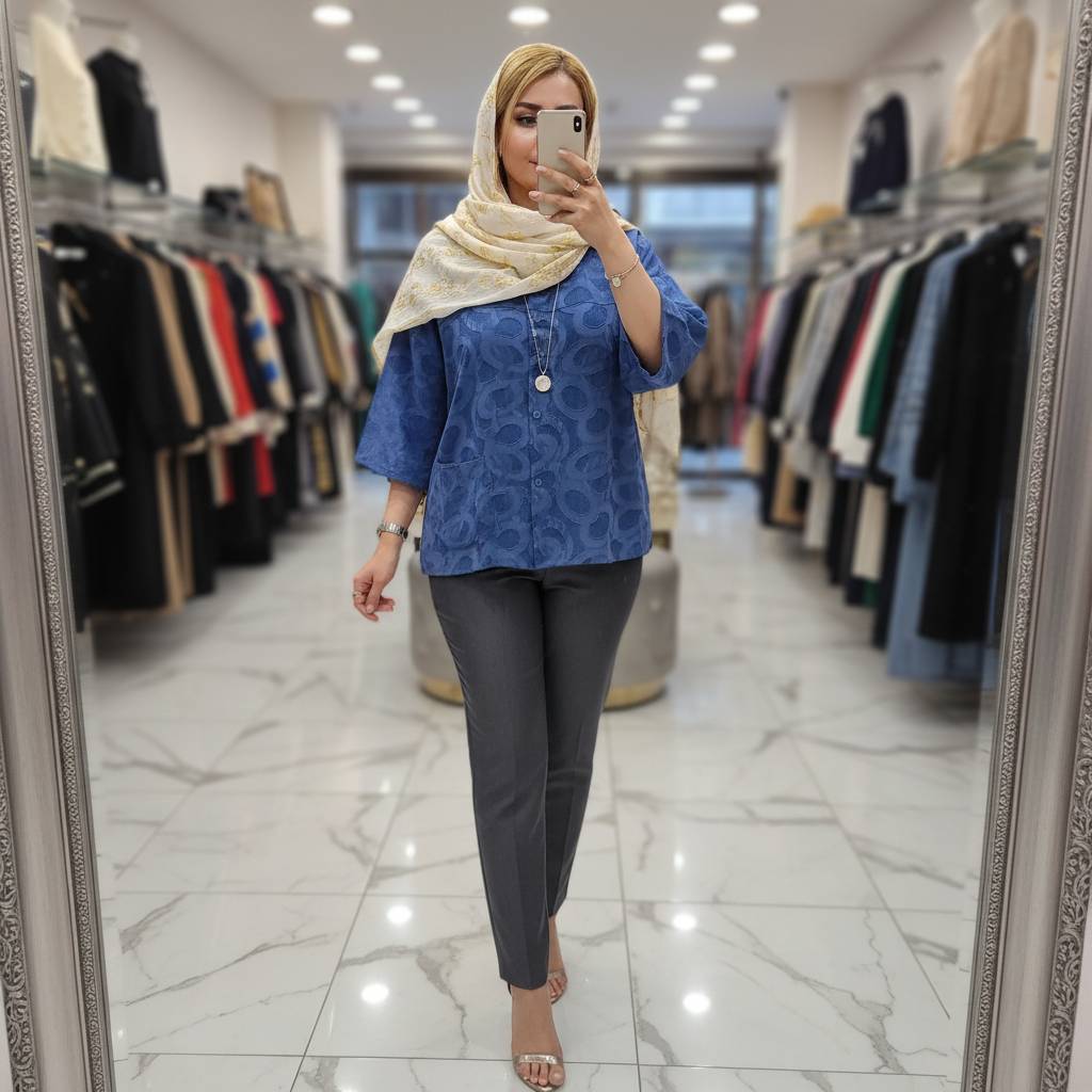 شومیزباکسی لادن رنگ بندی تابستانه زیبا 🥰😍کد 16155 کلار