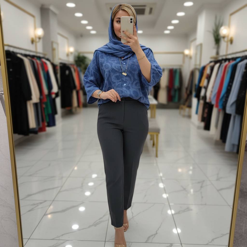 شومیزباکسی لادن رنگ بندی تابستانه زیبا 🥰😍کد 16155 کلار