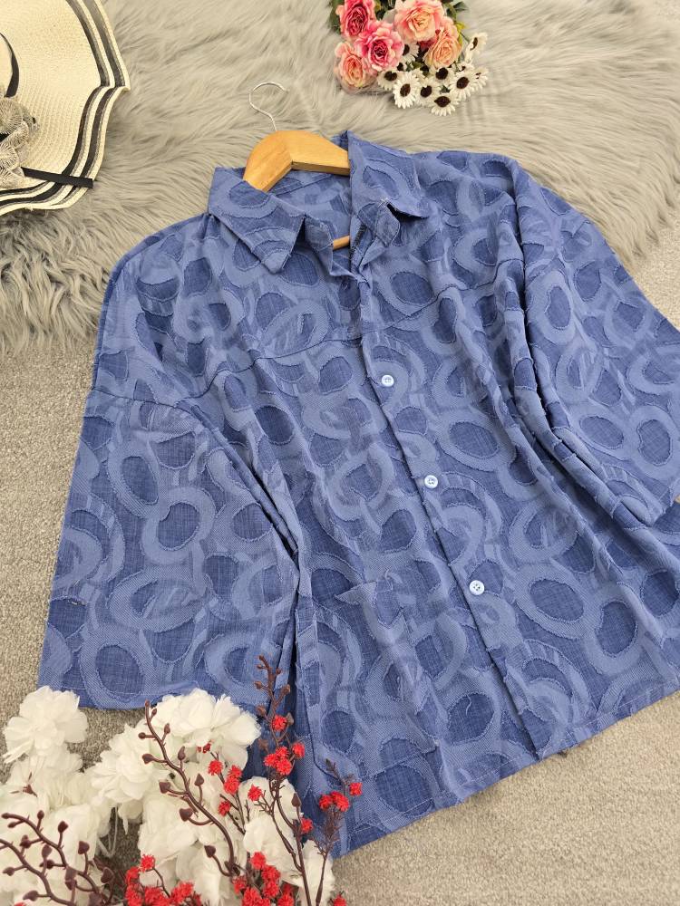 شومیزباکسی لادن رنگ بندی تابستانه زیبا 🥰😍کد 16155 کلار