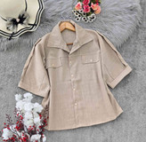 شومیز نادیا در رنگ بندی زیبا تابستانه 😍💙کد 10568 کلار