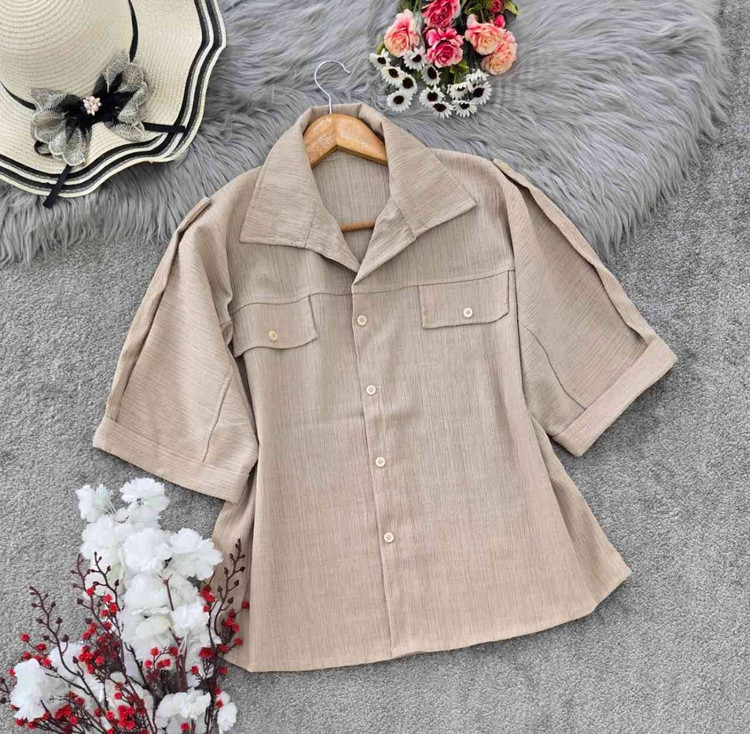 شومیز نادیا در رنگ بندی زیبا تابستانه 😍💙کد 10568 کلار