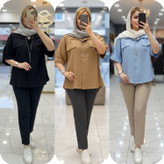 شومیز نادیا در رنگ بندی زیبا تابستانه 😍💙کد 10568 کلار