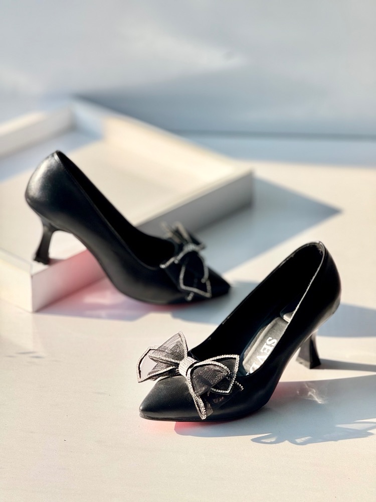 ۵۰۰۵پاپیون‌مشکی  کیفیت عالی با ضمانت قالب استاندارد و راحت 🛍🎀ویدا