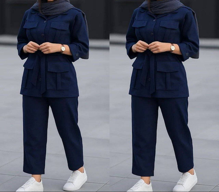مانتو و شلوار هما پرشین مکانیک 💯🛍🌈۶۹۵۹ نفیس