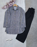 ست شومیز شلوار لاریس درجه یک زیبا وشیک تنخور عالی در رنگبندی 🌈 🌈 کد ۱۶۴۱۲ فاروین