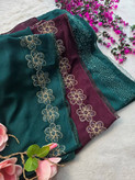 شال گلدوزی گلاب زیبا وشیک خاص و جذاب در رنگبندی 🥰🥰کد۱۳۳۸۰ ستشو