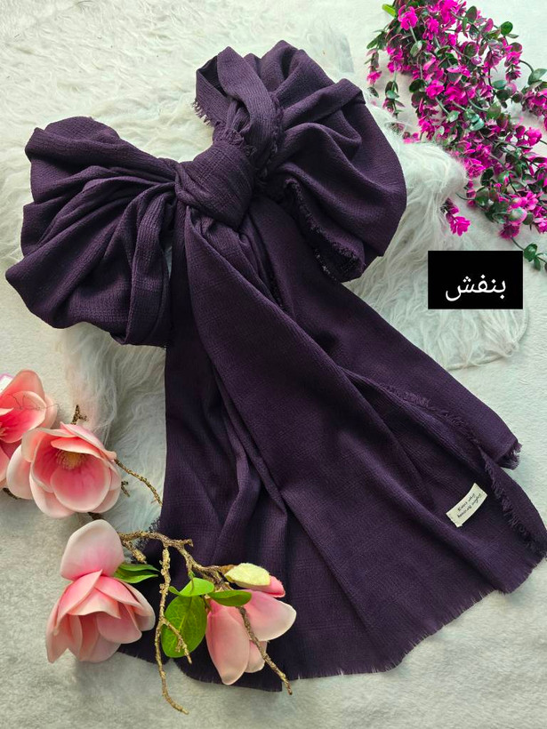 شال کتان رنگی زیبا وشیک کیفیت عالی در رنگبندی زیبا 🎀 🎀 کد ۱۶۲۷۵ ستشو