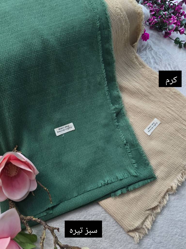 شال کتان رنگی زیبا وشیک کیفیت عالی در رنگبندی زیبا 🎀 🎀 کد ۱۶۲۷۵ ستشو