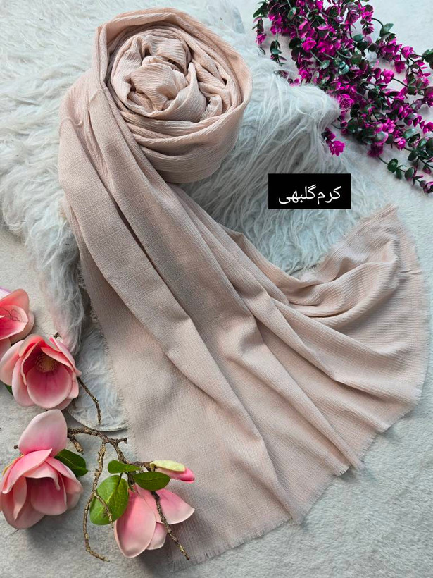 شال کتان رنگی زیبا وشیک کیفیت عالی در رنگبندی زیبا 🎀 🎀 کد ۱۶۲۷۵ ستشو