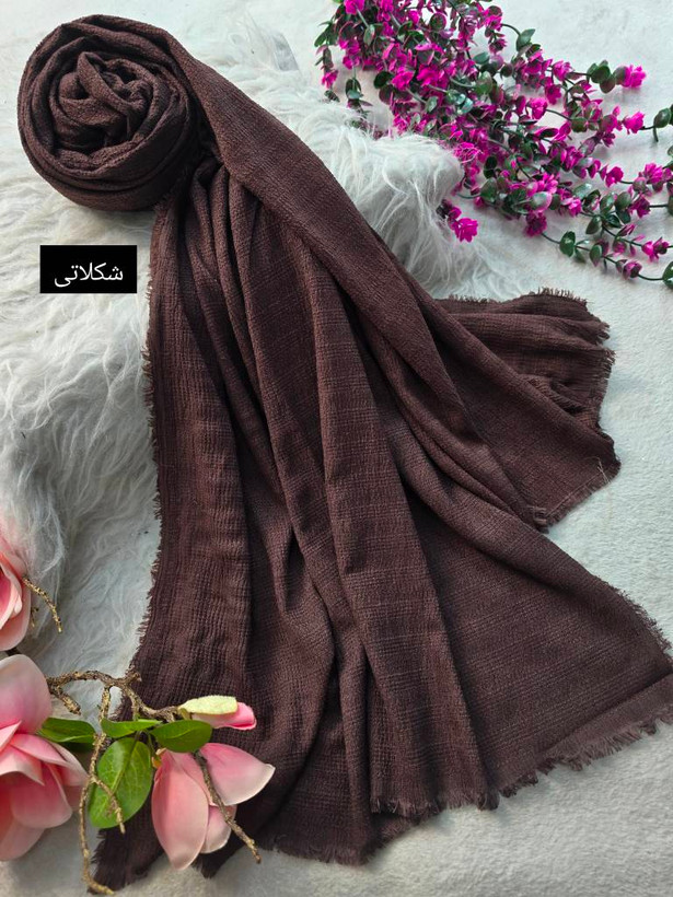 شال کتان رنگی زیبا وشیک کیفیت عالی در رنگبندی زیبا 🎀 🎀 کد ۱۶۲۷۵ ستشو