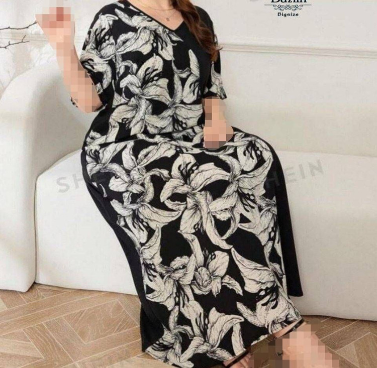 پیراهن لانگ کرپ حریر ۲۲۹۴ بزمی💯🌈🎀