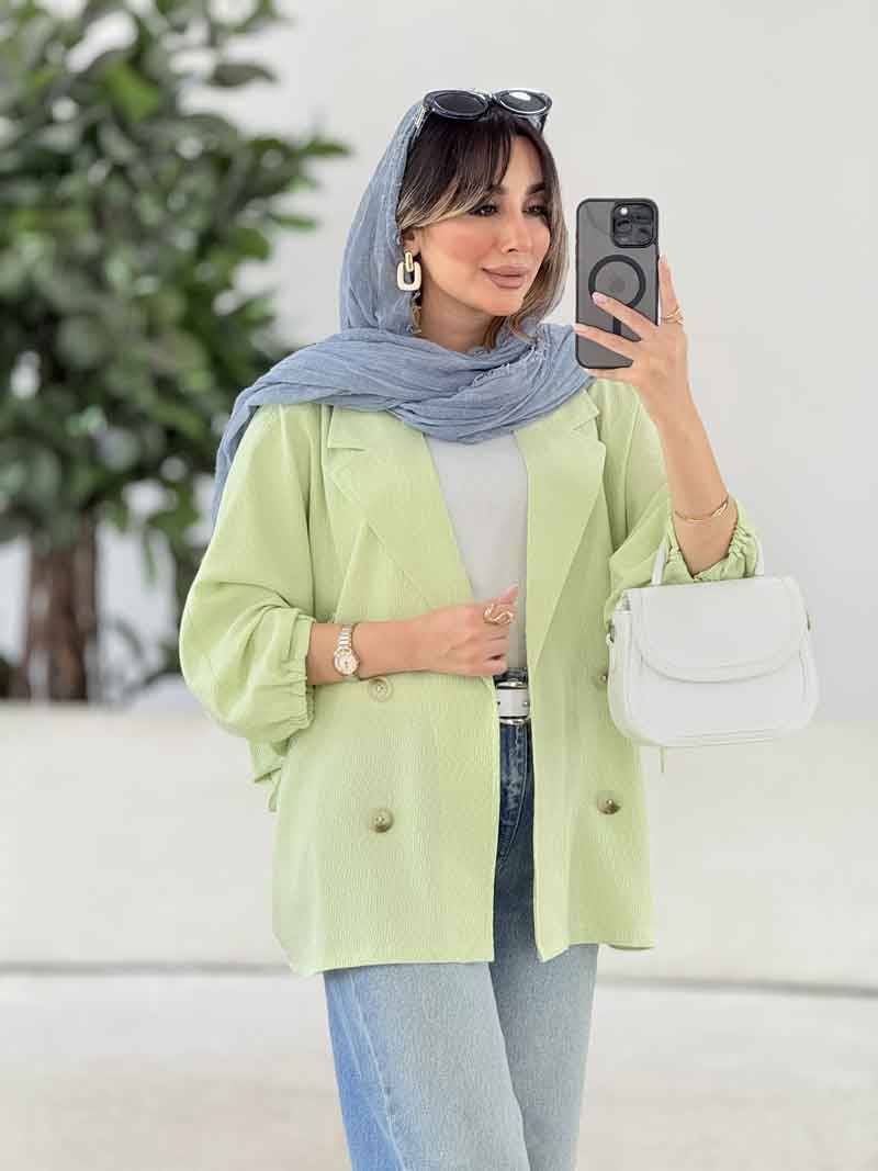 کت آستین بندی شبنم کیفیت عالی ✅😍15793سارین