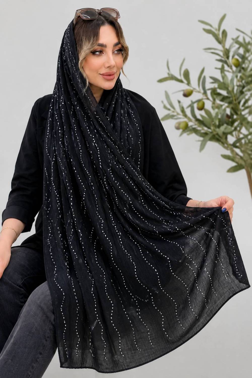 شال سها سر خور شیک و مجلسی ایستایی عالی در رنگبندی 🌈 🌈 کد ۱۳۷۶۲ ستشو