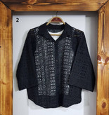 شومیز دانتل طرح های زیبا و خاص 🥰😍کد 16357 ترمه
