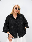 شومیز نگین دار جنس با کیفیت و خنک ✅😍کد 16401 ترمه