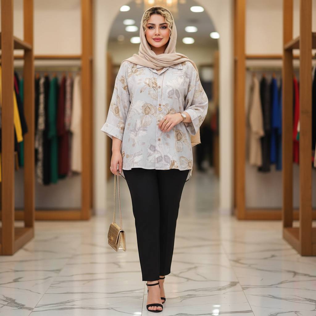 شومیز حریر پریا تنخور زیبا و شیک 🥰😍کد 16510 کلار