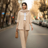 ست مانتو و شلوار سحر با کیفیت در رنگ بندی کد 100۶۵۰ ارغوان