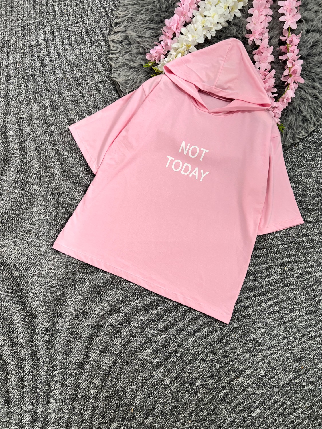 تیشرت کلاهدار Not سوپر پنبه درجه یک تنخور عالی شیک در رنگ بندی 🎀 🎀 کد ۱۳۵۹۰ راشین