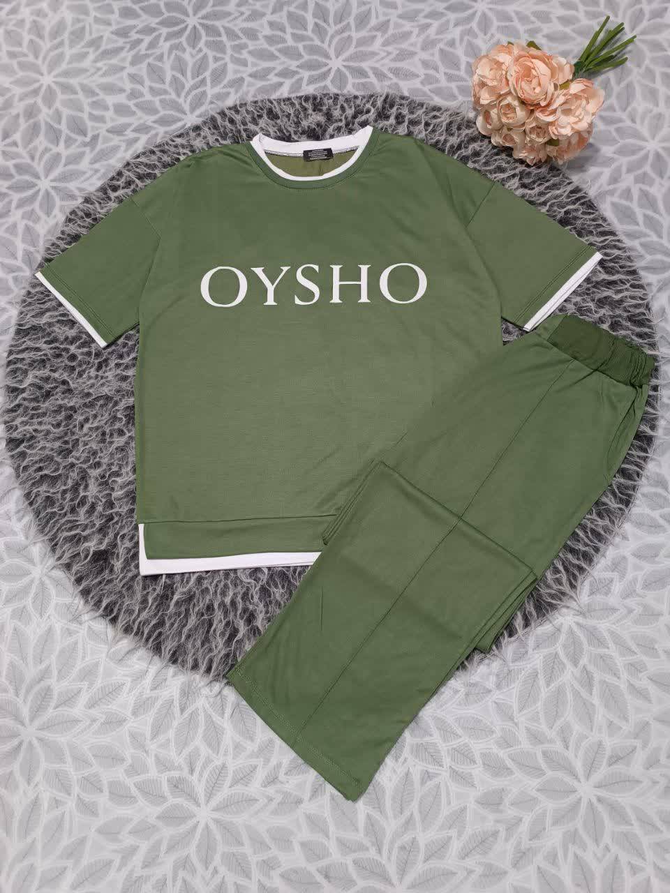 ست تیشرت شلوار OYSHO دورس چهار فصل زیبا و جذاب تنخور عالی در رنگبندی زیبا 🎀 🎀 کد ۱۵۸۰۳ دلتا