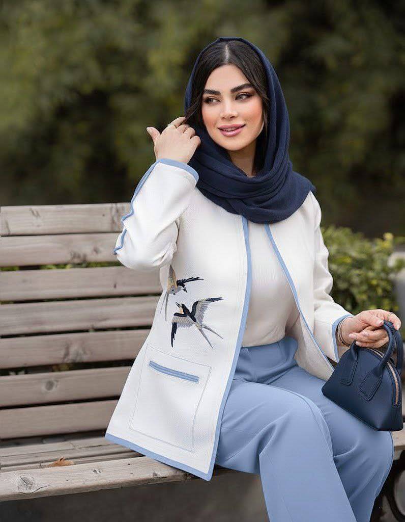 ست کت و شلوار پرستو در رنگ بندی زیبا با کیفیت عالی کد 100459 ارغوان