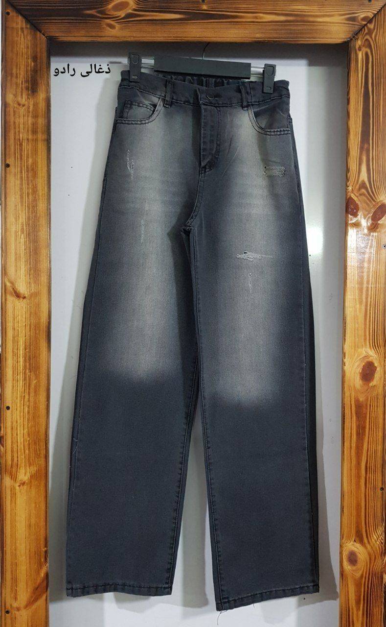 شلوار بگ جین تنخور زیبا و شیک 🥰😍کد 2595 ترمه