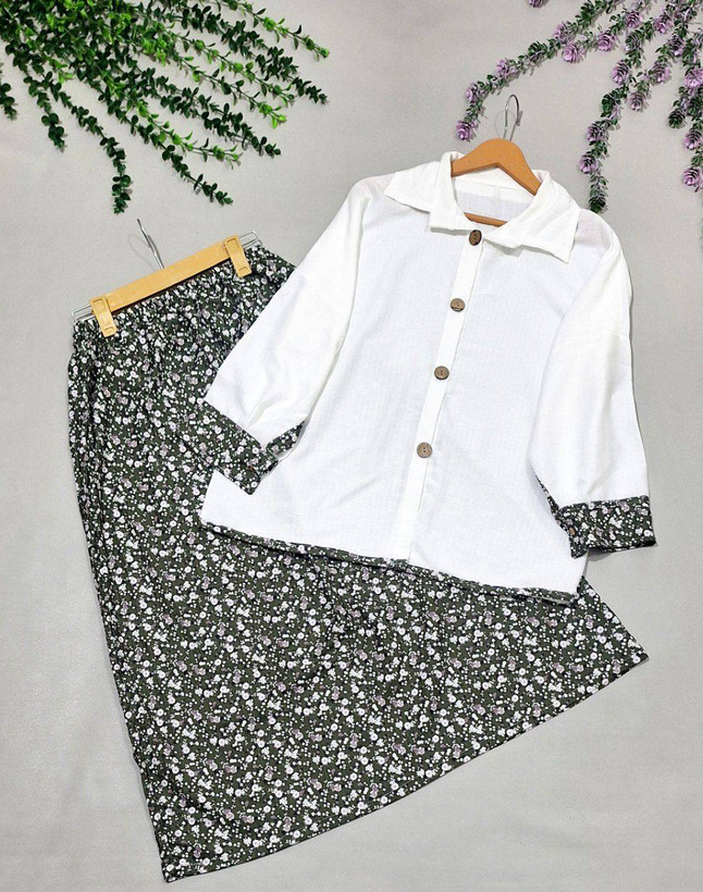 شومیز دامن آناهیل تنخور زیبا و شیک 🥰😍کد 636 آدراپانا