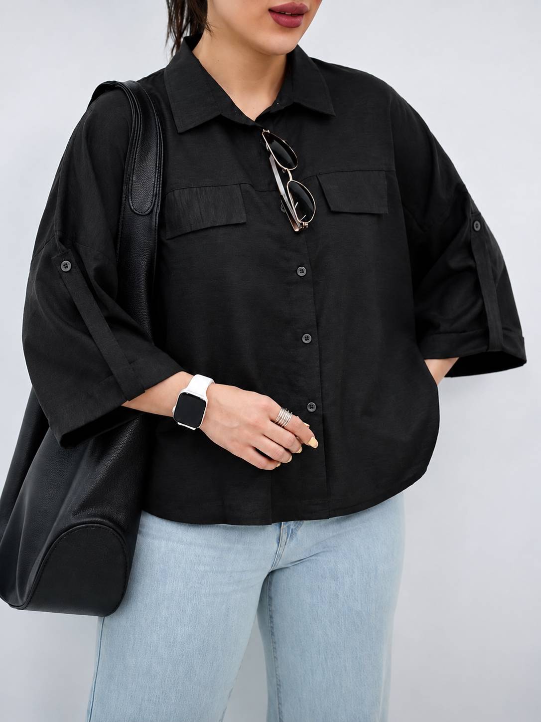 مانتو پالیز صوفیا ابروبادی اعلا تک رنگ مشکی کد 16418 شایسته