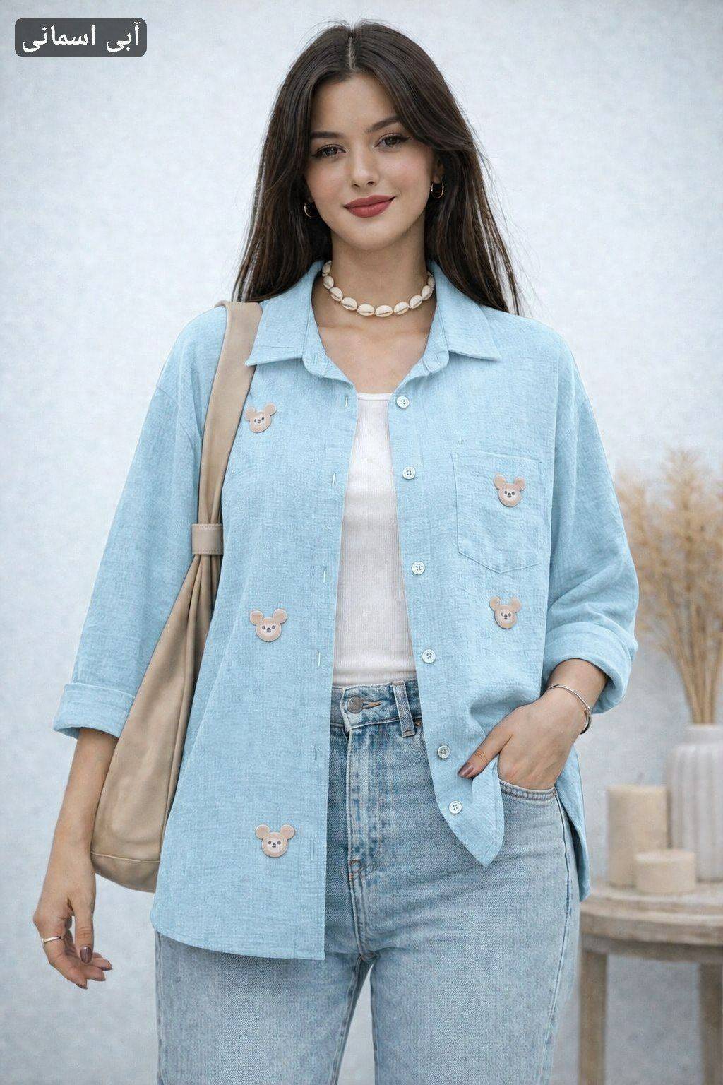 مانتو کیوت خرسی با کیفیت عالی در رنگ بندی زیبا کد 10014 شایسته