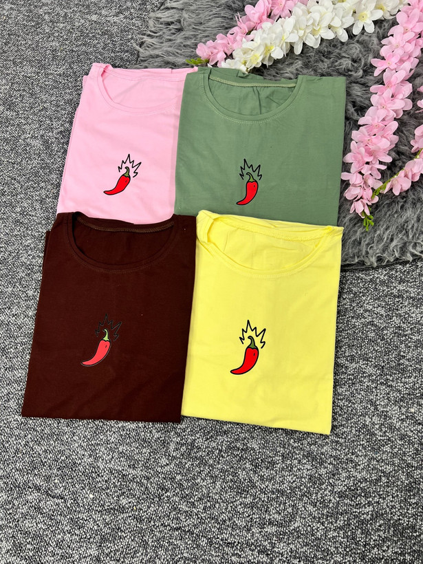 تیشرت Spicy سوپر پنبه اعلا تنخور عالی وشیک در رنگ بندی 🌈 🌈 کد ۱۳۶۰۲ راشین