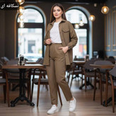 مانتو کتان بغل دکمه آذین کتان بنگالی کشی کد 15787 شایسته