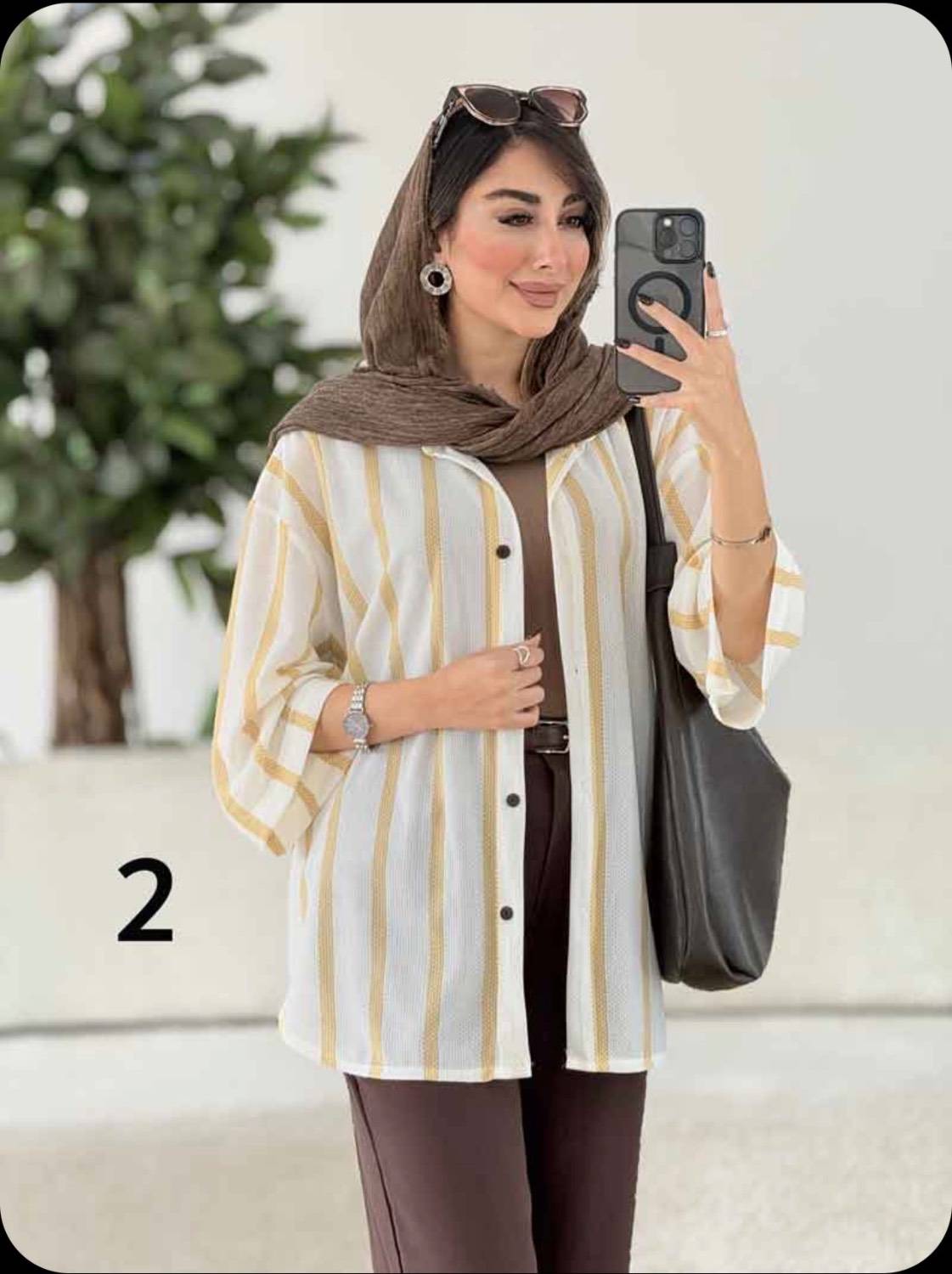 شومیز زنبوری ترانه در رنگ بندی زیبا کد 396۵۷ پری