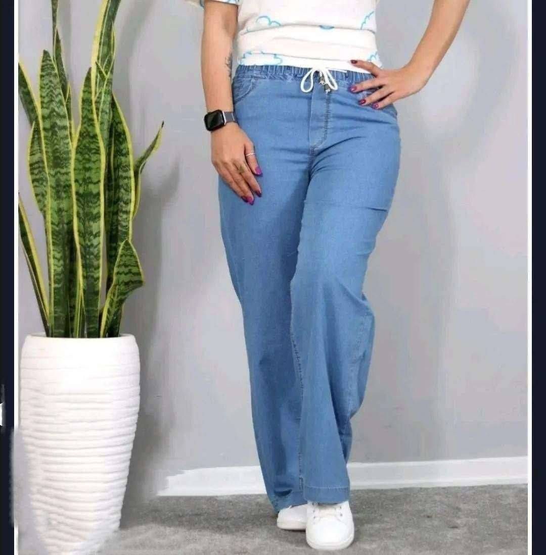 شلوار بگ جین کاغذی ۸۱۲۱ نفیس💞💯🛍