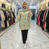 مانتو خامه دوزی نیلا شانتون 🛍💞🌈🎀۱۵۲۰۱والیا