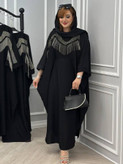 مانتو عبایی سلنا کرپ اطلس ۷۵۹۹۰ شهرزاد 💯🛍🌈🎀