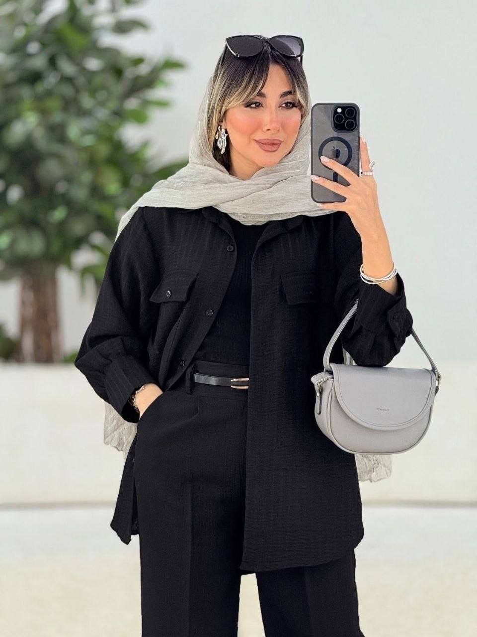 شومیز مانتویی هایا صوفیا ساده 💯🌈🎀🛍۷۶۰۰۲ شهرزاد